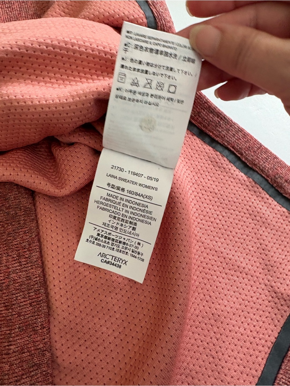 Arc’teryx Laina Sweater Heathered Rust Rose Funnel Neck Pullover Size XS - Picture 5 of 8